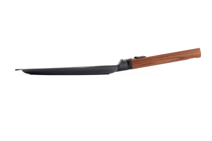 Crêpière Woll Diamond QXR Eco Logic en fonte d'aluminium manche amovible bois 26cm
