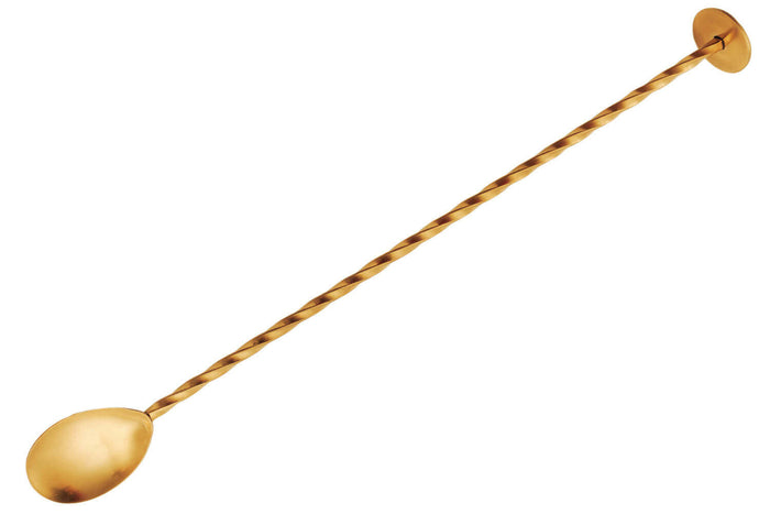 Cuillère à cocktail Point Virgule 26,5cm en inox doré