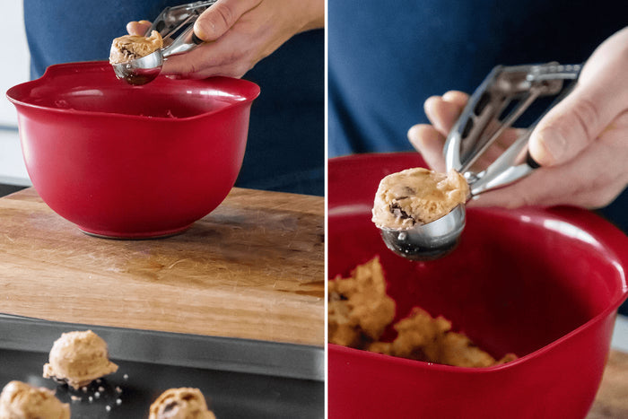 Cuillère à glace Kitchen Aid avec mécanisme à ressort en acier inoxydable