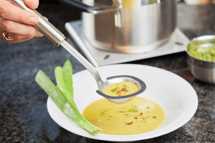 Cuillère à sauce Rosle en acier inoxydable et silicone