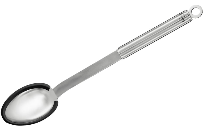 Cuillère droite Rosle en acier inoxydable et silicone