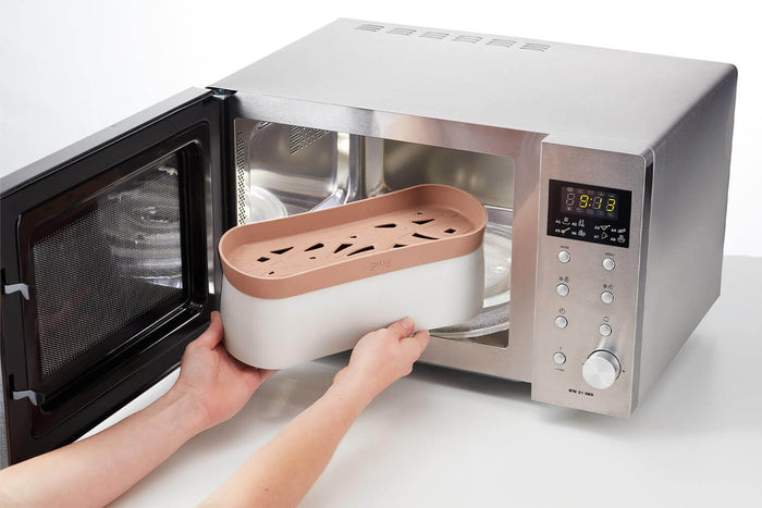 Cuiseur à pâtes rapide Lékué Quick Pasta en silicone platinum