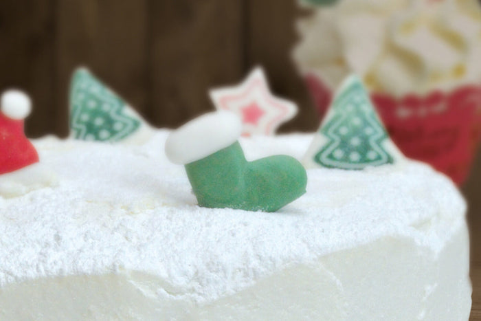 Décors en sucre Scrapcooking Sweet Xmas pour bûches et gâteaux