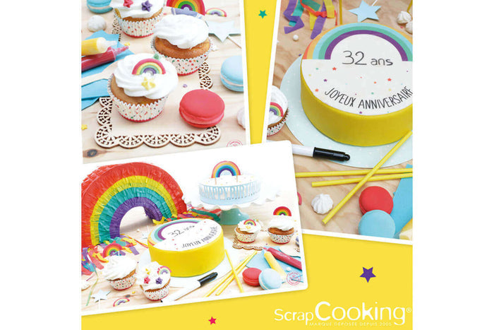 Décors sucrés Scrapcooking Etoile Rainbow 55g