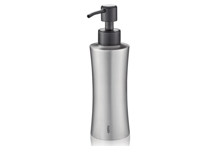 Distributeur de liquide vaisselle Gefu Swift 230ml en inox 18/10