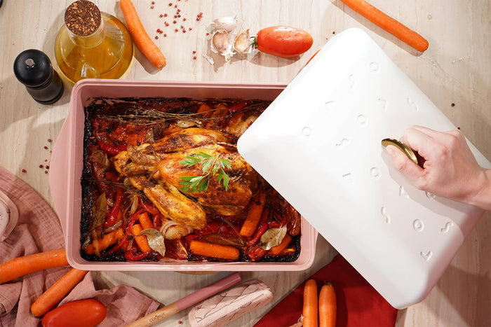 Dôme de cuisson Cookut pour l'Incroyable plat à four ajustable