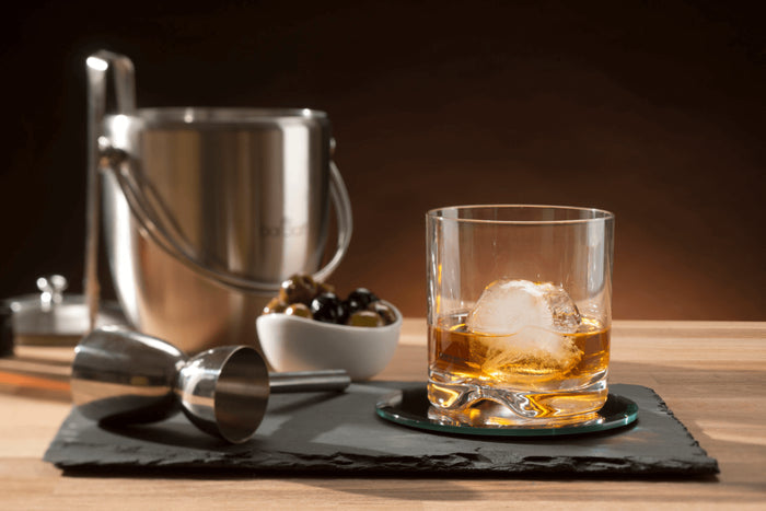 Double jigger Barcraft en acier inoxydable 25ml et 50ml avec poignée