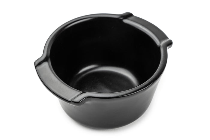 Duo ramequins Peugeot Appolia en céramique noir satin diamètre 11cm