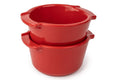 Duo ramequins Peugeot Appolia en céramique rouge diamètre 11cm