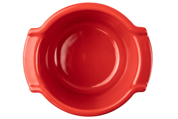 Duo ramequins Peugeot Appolia en céramique rouge diamètre 11cm