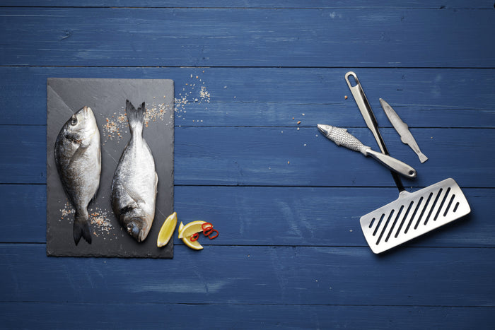 Ecailleur à poisson KitchenCraft en acier inoxydable 21cm