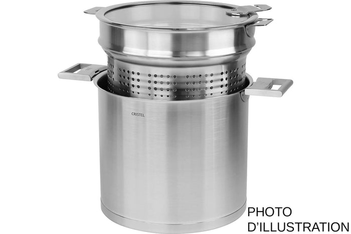 Élément cuit-pâtes Cristel Strate Amovible 22cm en acier inox 18/10