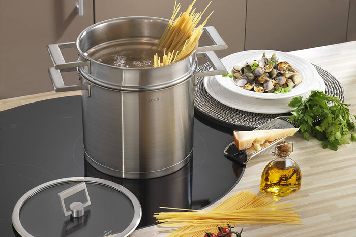 Élément cuit-pâtes Cristel Strate Fixe 22cm en acier inox 18/10