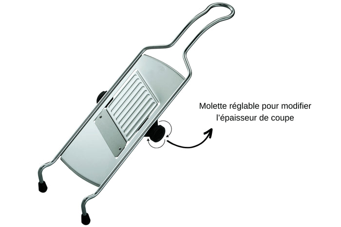 Éminceur Rösle Classic en acier inoxydable 12 x 40cm