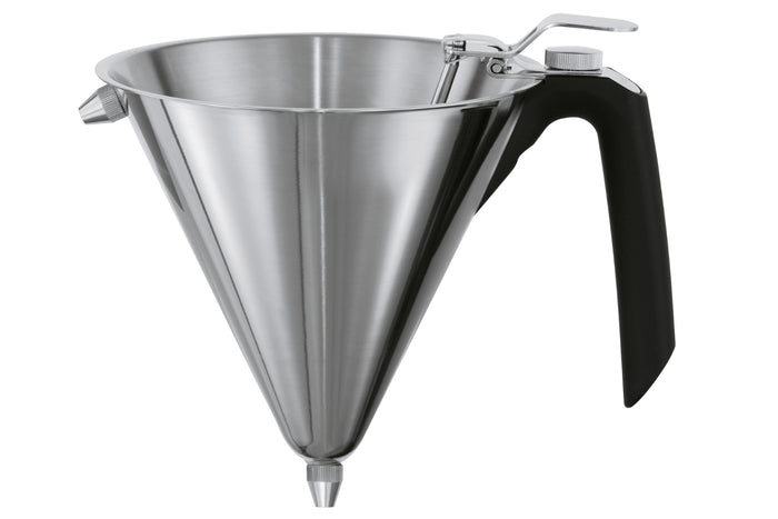 Entonnoir à pâtisserie et sauces Rosle en inox diamètre 19cm avec socle