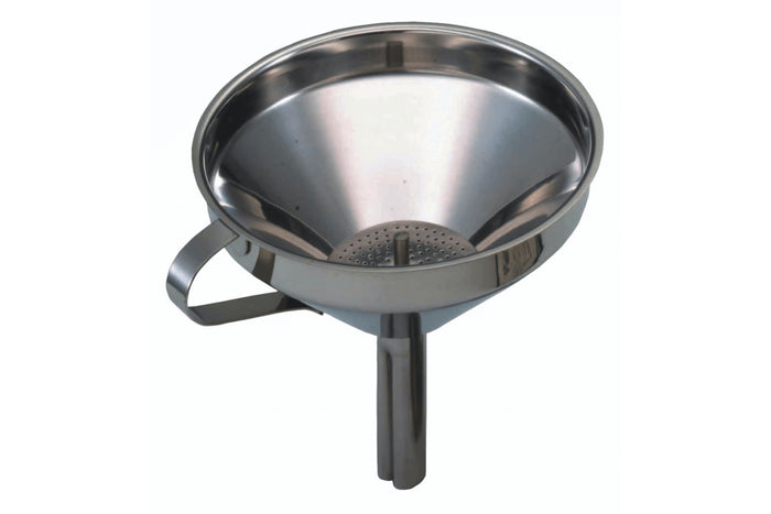 Entonnoir KitchenCraft en acier inoxydable 13cm + filtre amovible