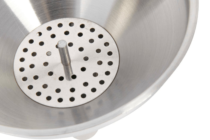 Entonnoir KitchenCraft en acier inoxydable 13cm + filtre amovible