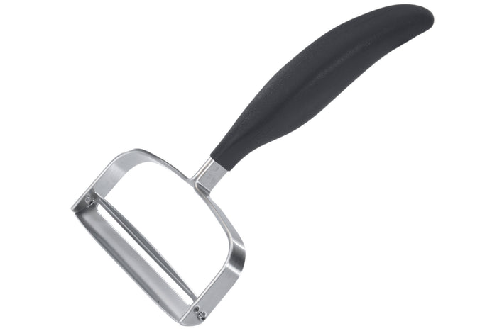 Éplucheur à fromage et à légumes Gefu Verdura en inox et ABS noir