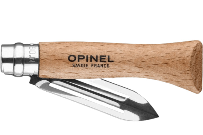 Éplucheur de poche Opinel n°06 lame 6cm manche hêtre