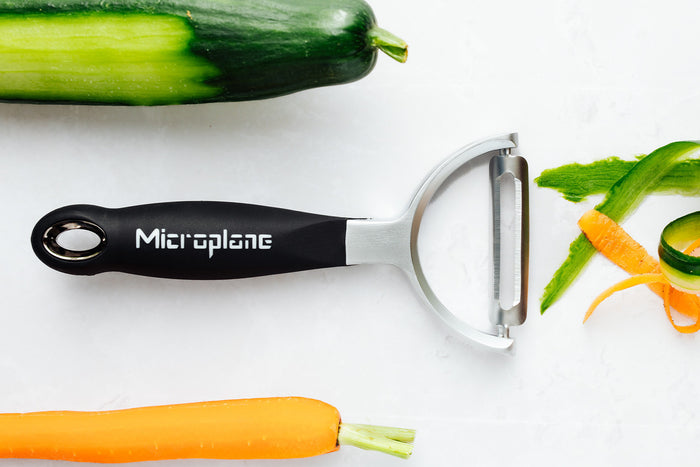 Éplucheur Microplane lame droite en acier inoxydable