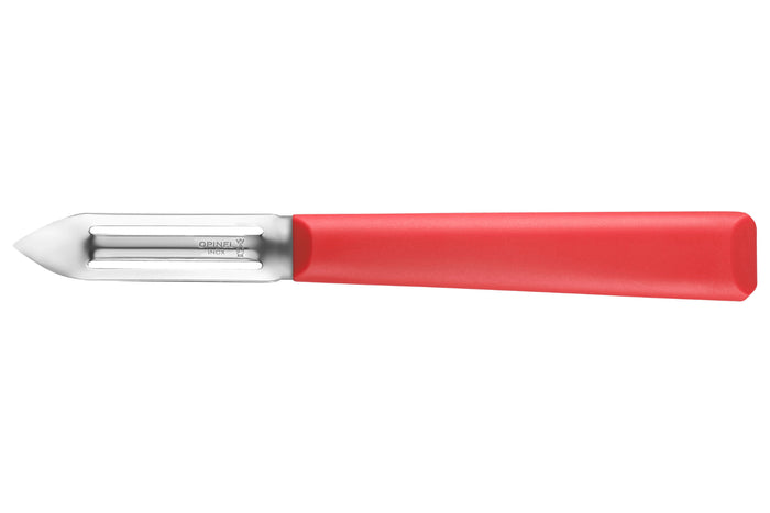 Éplucheur Opinel Les Essentiels + n°315 lame 6cm manche en polymère rouge