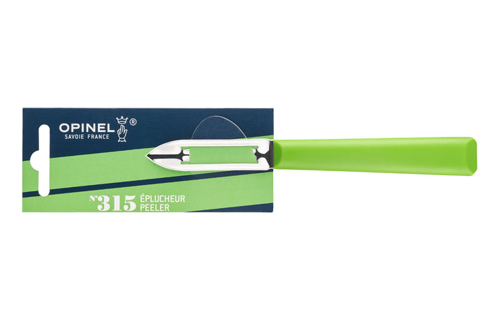 Éplucheur Opinel Les Essentiels + n°315 lame 6cm manche en polymère vert