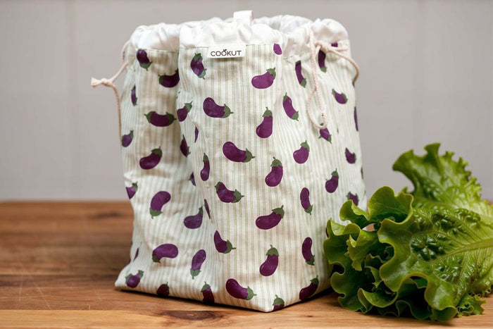 Essoreuse à salade Cookut motif aubergine