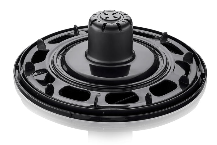 Essoreuse à salade Gefu PUSH IT en acier inoxydable 5L