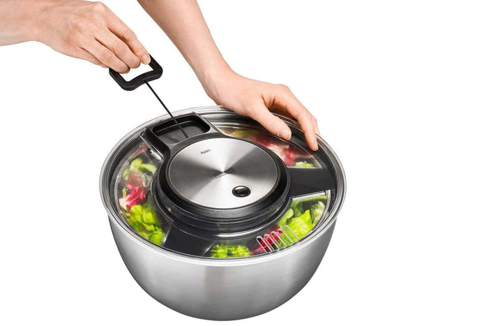 Essoreuse à salade Gefu Speedwing acier inox avec cordon