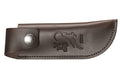 Etui artisanal Windmühlenmesser pour couteaux Ibex 100 en cuir de vachette marron 16cm