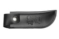 Etui artisanal Windmühlenmesser pour couteaux Ibex 100 en cuir de vachette noir 16cm
