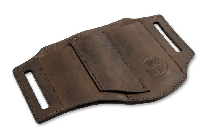Étui Böker Nubuck Ed-Three 09BO296 en cuir marron 3 compartiments