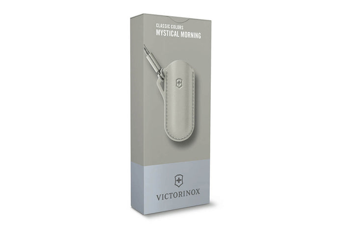 Etui cuir gris Victorinox Mystical Morning pour couteaux suisses 7cm
