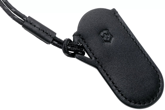 Etui cuir noir Victorinox Dark Illusion pour couteaux suisses 7cm