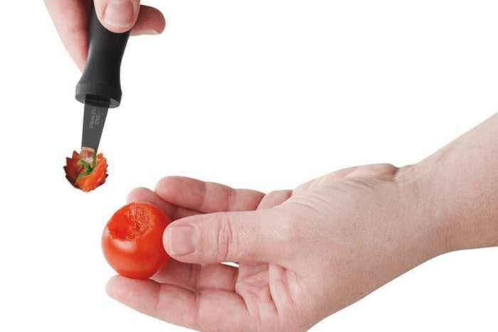 Evideur de tomates Westmark Gentle manche en polypropylène noir