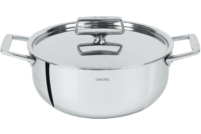 Faitout Cristel Castel'Pro en acier inoxydable 18/10 5 ply