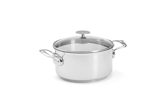 Faitout De Buyer Milady en acier inoxydable avec couvercle - 20cm