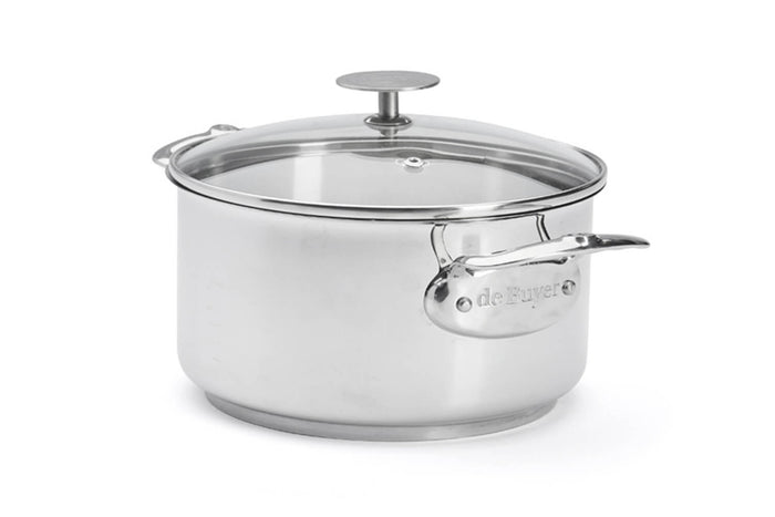 Faitout De Buyer Milady en acier inoxydable avec couvercle - 20cm