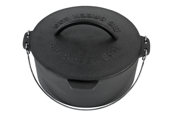 Faitout hollandais en fonte 5,2L pour Big Green Egg Medium, Large, XL, et 2XL 27cm