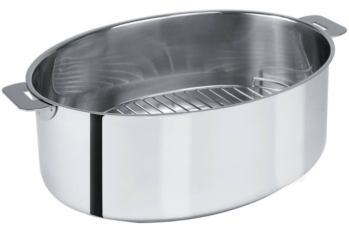 Faitout ovale Cristel Mutine amovible 30cm + grille en inox