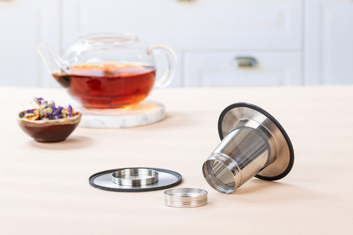 Filtre à thé Cristel dévissable et diamètre adaptable en inox