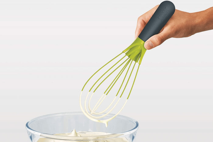 Fouet 2-en-1 Joseph Joseph Twist en silicone vert