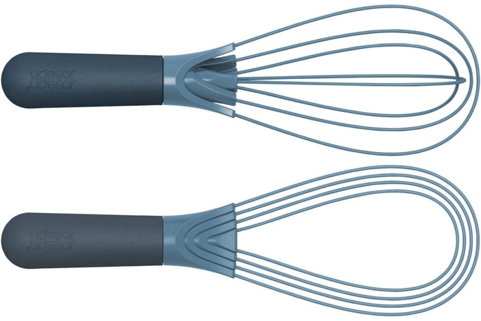 Fouet Joseph Joseph Twist Sky en silicone bleu