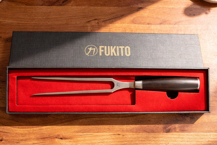 Fourchette à viande 16cm Fukito Ébène