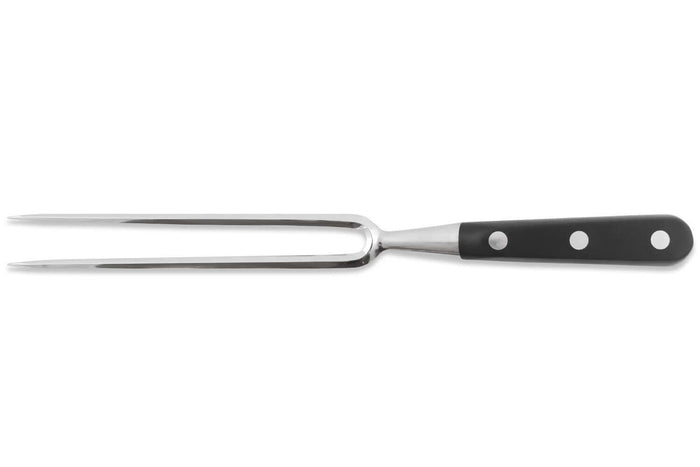 Fourchette à viande Sabatier Éléphant Idéal Forgé 17cm manche nylon noir