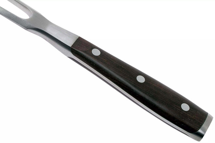 Fourchette à viande Wüsthof Ikon forgée 16cm en bois de grenadille