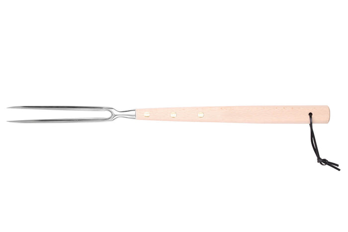 Fourchette de service pour barbecue Au Nain 48cm en hêtre