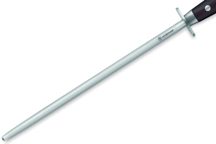 Fusil à aiguiser acier Wüsthof Ikon mèche ronde 26cm grain fin