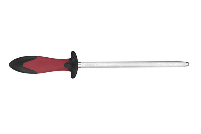 Fusil à aiguiser FISCHER en acier 20cm grain standard manche rouge et gris