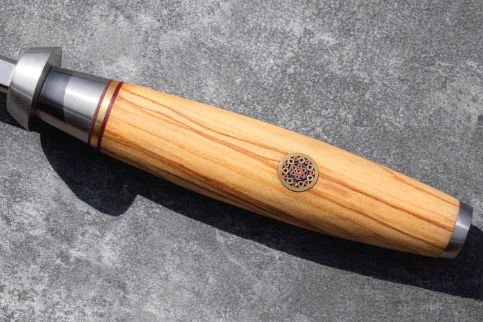 Fusil à aiguiser Fukito Olive diamant mèche ronde 20cm